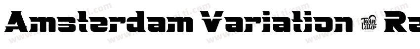 Amsterdam Variation 3 Regular字体转换